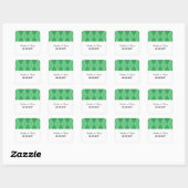 Stickers Jacquard Vert Mariage (Feuille)