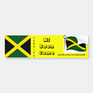 stickers jamaïcains de pare-chocs - mi bientôt