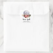 Stickers Jar Stickers Blanc Avec Fleurs Et Lune (Sac)