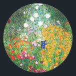 Stickers Jardin Fleur Gustav Klimt<br><div class="desc">Autocollants Gustav Klimt Flower Garden. Peinture à l'huile sur toile de 1907. Achevé durant sa phase d’or, Flower Garden est l’un des tableaux paysagers les plus célèbres de Klimt. Les couleurs d'été éclatent dans cette oeuvre avec un beau mélange de fleurs orange, rouge, violet, bleu, rose et blanc. Un grand...</div>