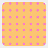 Stickers Jaune avec points roses_Fun (Devant)