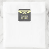 Stickers Jaune Déco Chalkboard Graduation (Sac)