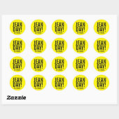 Stickers Jaune Décontracté Jour (Feuille)