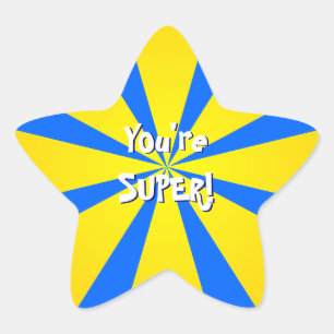 Stickers Jaune et Bleu