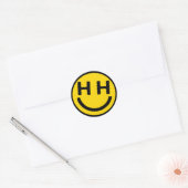 Stickers Jaune Happy Hardcore Face Jaune (Enveloppe)