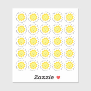 Stickers Jaune Jaune Sunshine