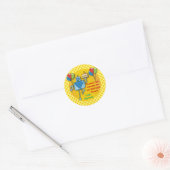Stickers Jaune Merci Anniversaire (Enveloppe)