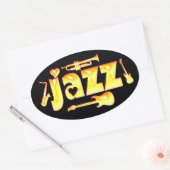 Stickers Jazz ovale (Enveloppe)