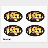 Stickers Jazz ovale (Feuille)