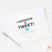 Stickers - Je Mérite Un Tweet (Enveloppe)