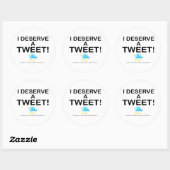 Stickers - Je Mérite Un Tweet (Feuille)