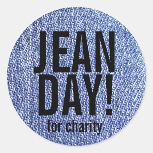 Stickers Jeans Faux Blue Décontracté Day (Devant)