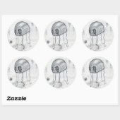 Stickers Jellyfish Twisted x6 (Feuille)