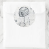 Stickers Jellyfish Twisted x6 (Sac)