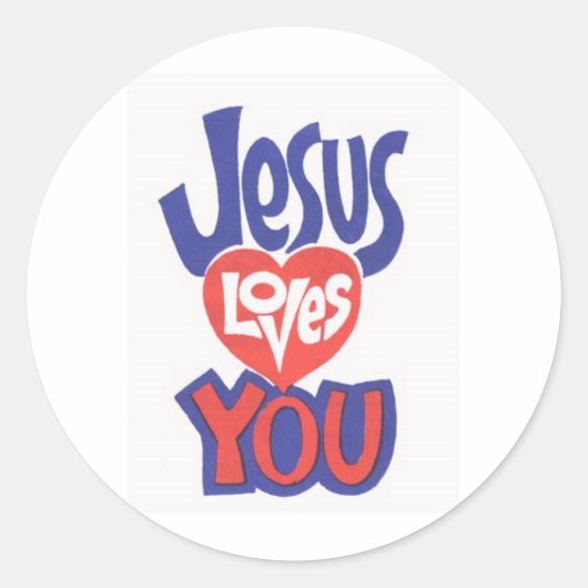 Stickers JESUS-LOVES-YOU (Devant)