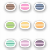Stickers Jeu de Macaron coloré (Recto)