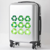 Stickers Jeu de symboles de recyclage (Sur valise)