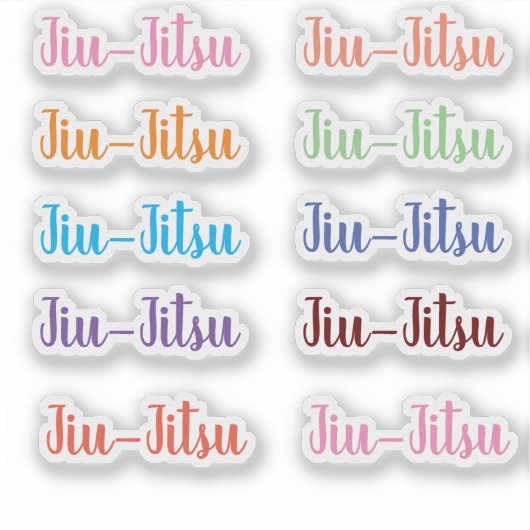 Stickers Jiu-Jitsu (Devant)