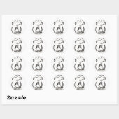 Stickers Jizo the Monk (Feuille)