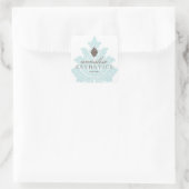 Stickers Joli bleu Damask (Sac)