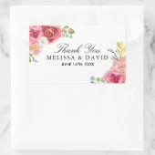 Stickers Joli Merci rose et rouge (Sac)