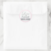Stickers Joli rose et gris Favoriser (Sac)