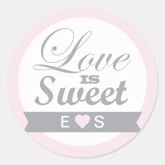 Stickers Joli rose et gris Favoriser (Devant)