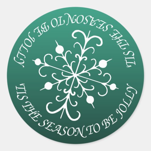 Stickers Jolly Green Snowflake (Devant)