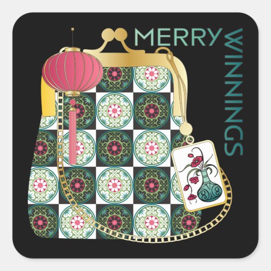 Stickers Jongg Purse Vacances Mah (Devant)