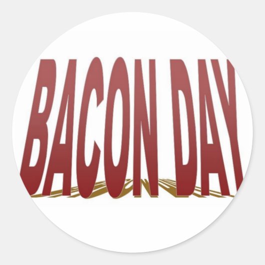 Stickers Jour Bacon (Devant)