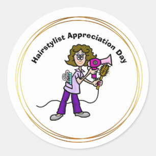 Stickers Jour d'Appréciation des coiffeuses