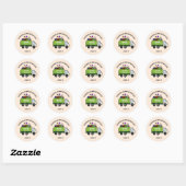 Stickers Jour des Garbage Man avec camion à ordure (Feuille)