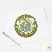 Stickers jour des terres vert (Enveloppe)