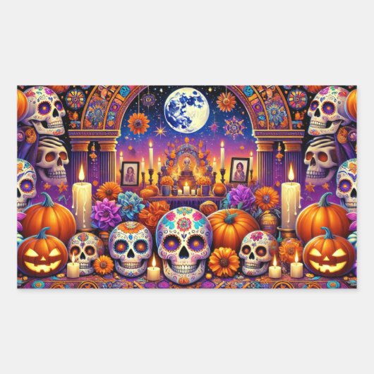 Stickers Jour d'Halloween des morts (Devant)