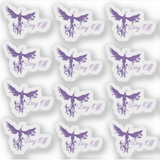 Stickers Jour-Hors Planner-Phoenix Fire (Devant)