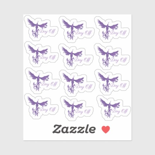 Stickers Jour-Hors Planner-Phoenix Fire (Feuille)