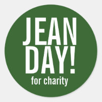 Stickers Jour Jean Décontracté vert
