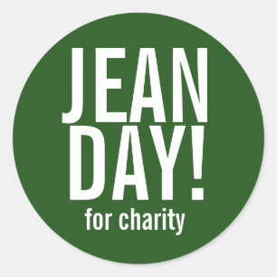 Stickers Jour Jean Décontracté vert