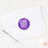 Stickers Jour Jean violet simple (Enveloppe)