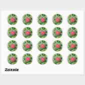 Stickers Jour Valentines Fleurs et Coeurs (Feuille)