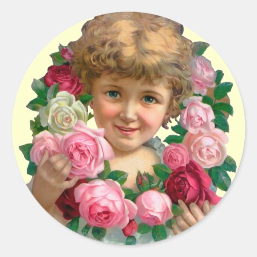 Stickers Jour Valentines rose (Devant)