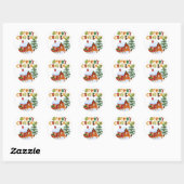 Stickers Joy Christmas Deer et Sled (Feuille)