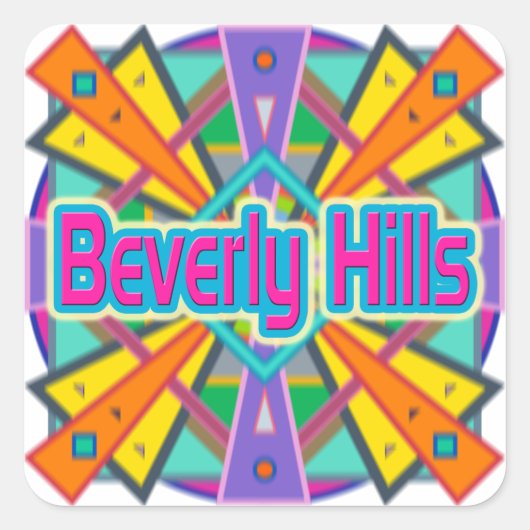 Stickers Joy Design "Beverly Hills" (Devant)