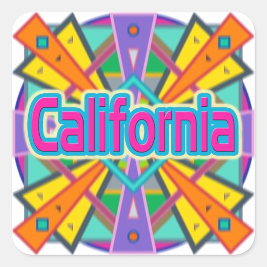Stickers Joy Design "California" (Devant)