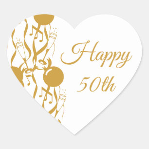 Stickers Joyeux 50e anniversaire