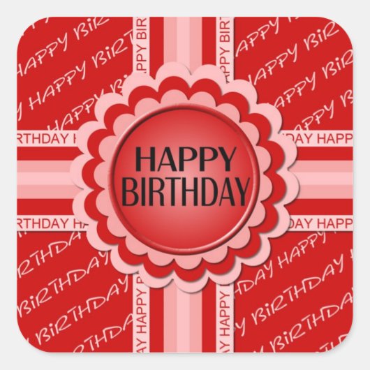 Stickers Joyeux anniversaire (Devant)