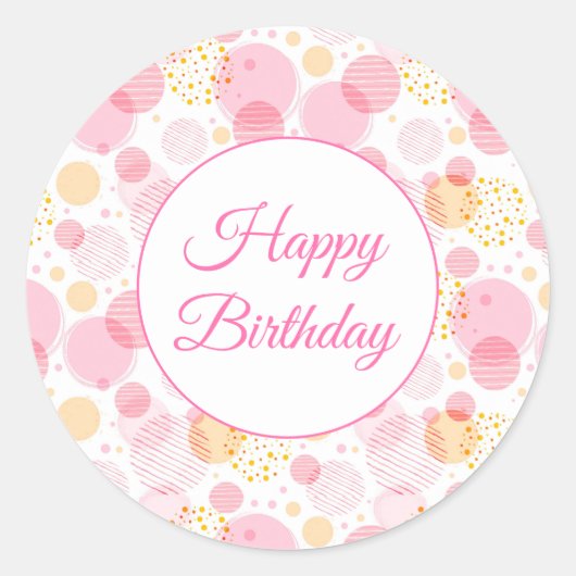 Stickers Joyeux anniversaire (Devant)