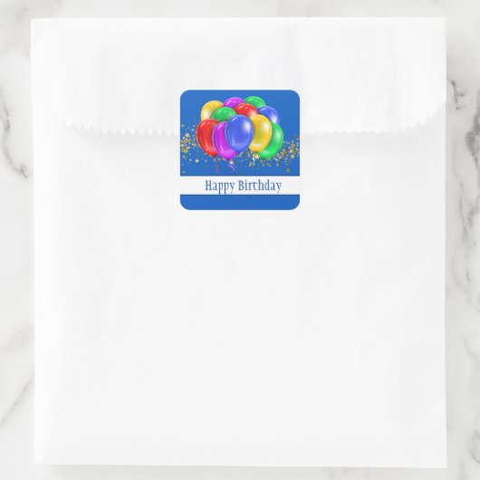 Stickers Joyeux anniversaire (Sac)