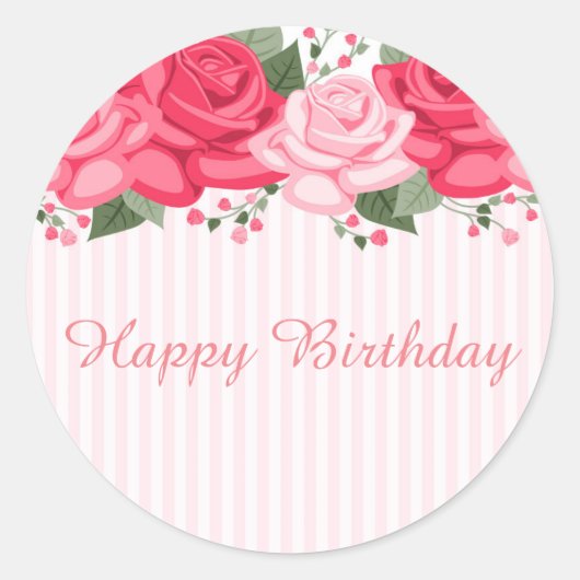 Stickers Joyeux anniversaire (Devant)