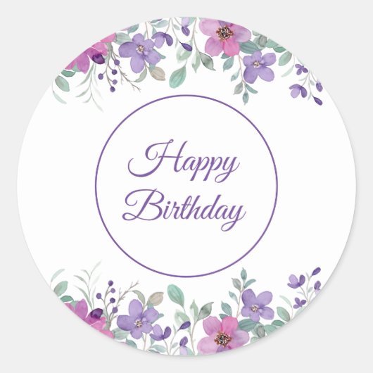 Stickers Joyeux anniversaire (Devant)